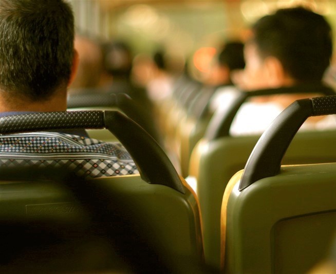 Passengers in a bus Passengers in a bus