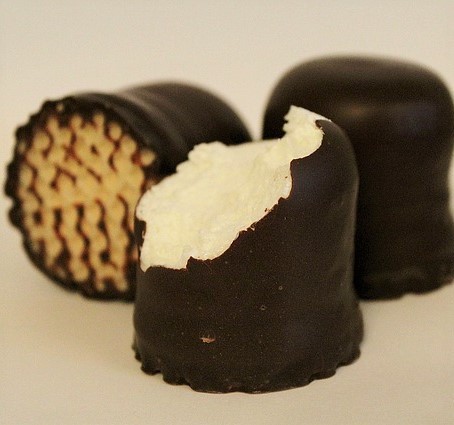 Chocolate covered marshmallows Chocolate covered marshmallows