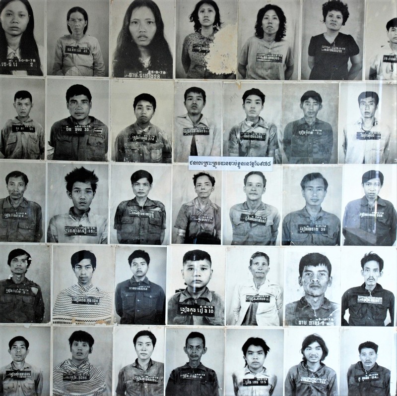 Photographs of victims of Cambodian dictator Pol Pot. Photographs of victims of Cambodian dictator Pol Pot.